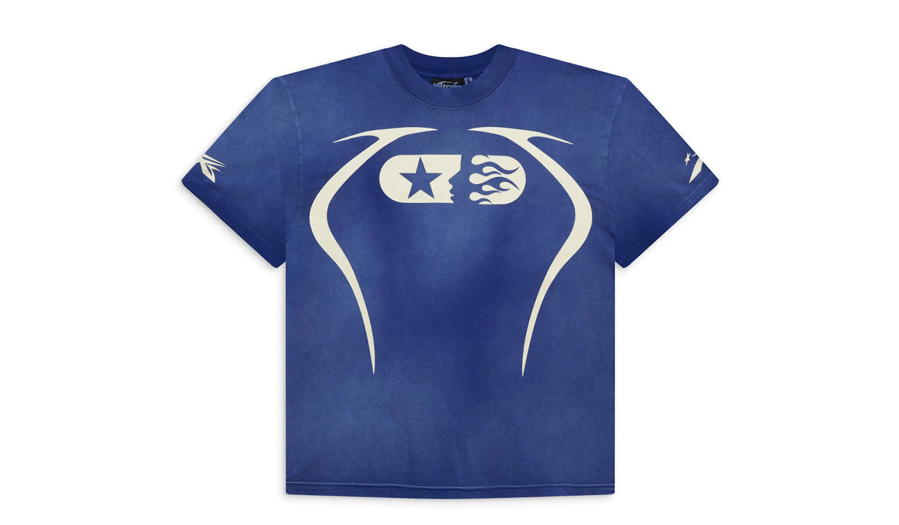 Hellstar Warm Up Shirt Blue