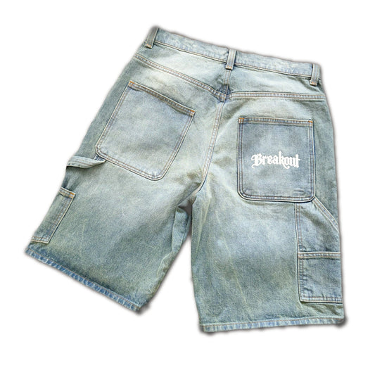 double knee baggy short • vntg wash