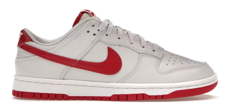 Nike Dunk Low Vast Grey Varsity Red