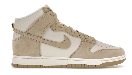 Nike Dunk High Tan Suede White